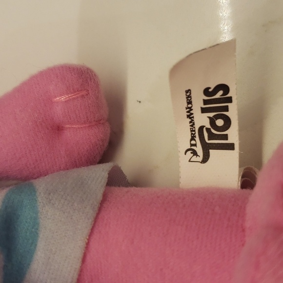 DREAM Works Trolls Plush Doll Pink Hair 12" tall - Picture 6 of 9